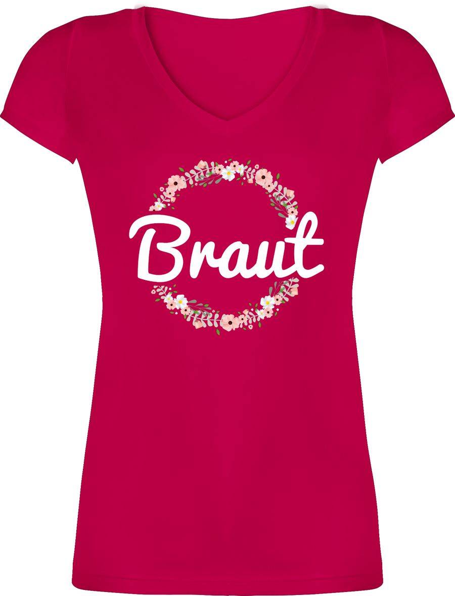 Shirtracer Braut Blumenkranz Shirts & Mehr Shirtracer