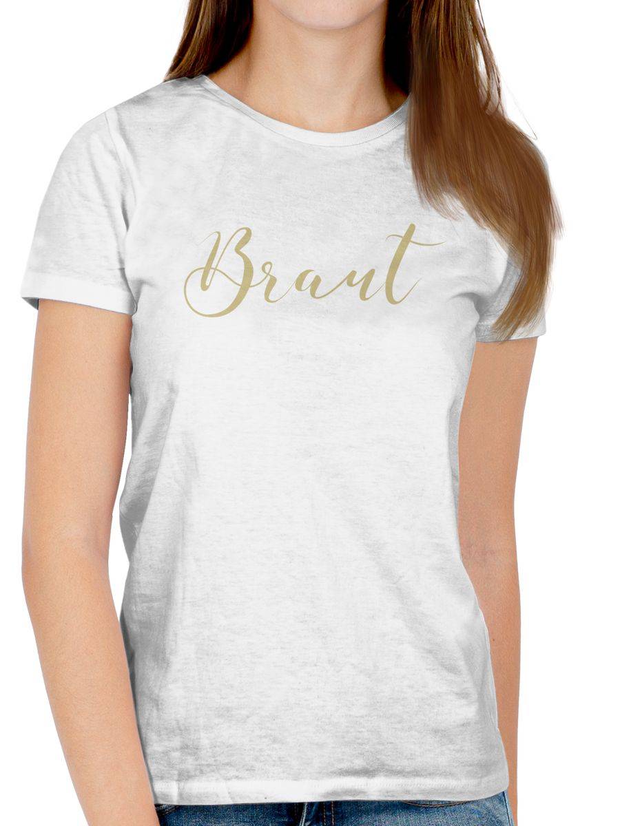 Shirtracer Braut - JGA Handlettering: T-Shirt Gym Bag Shirtracer