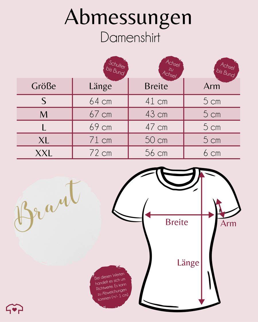 Shirtracer Braut - JGA Handlettering: T-Shirt Gym Bag Shirtracer