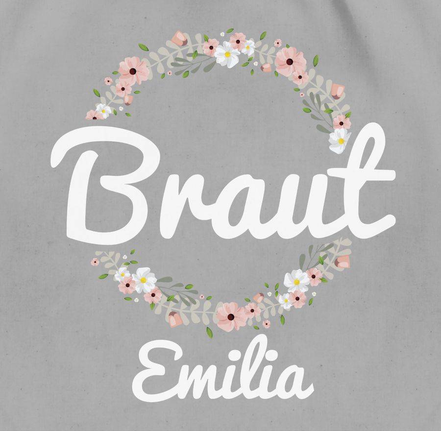 Shirtracer Braut Mit Blumenkranz Weiss Shirts & Mehr Shirtracer