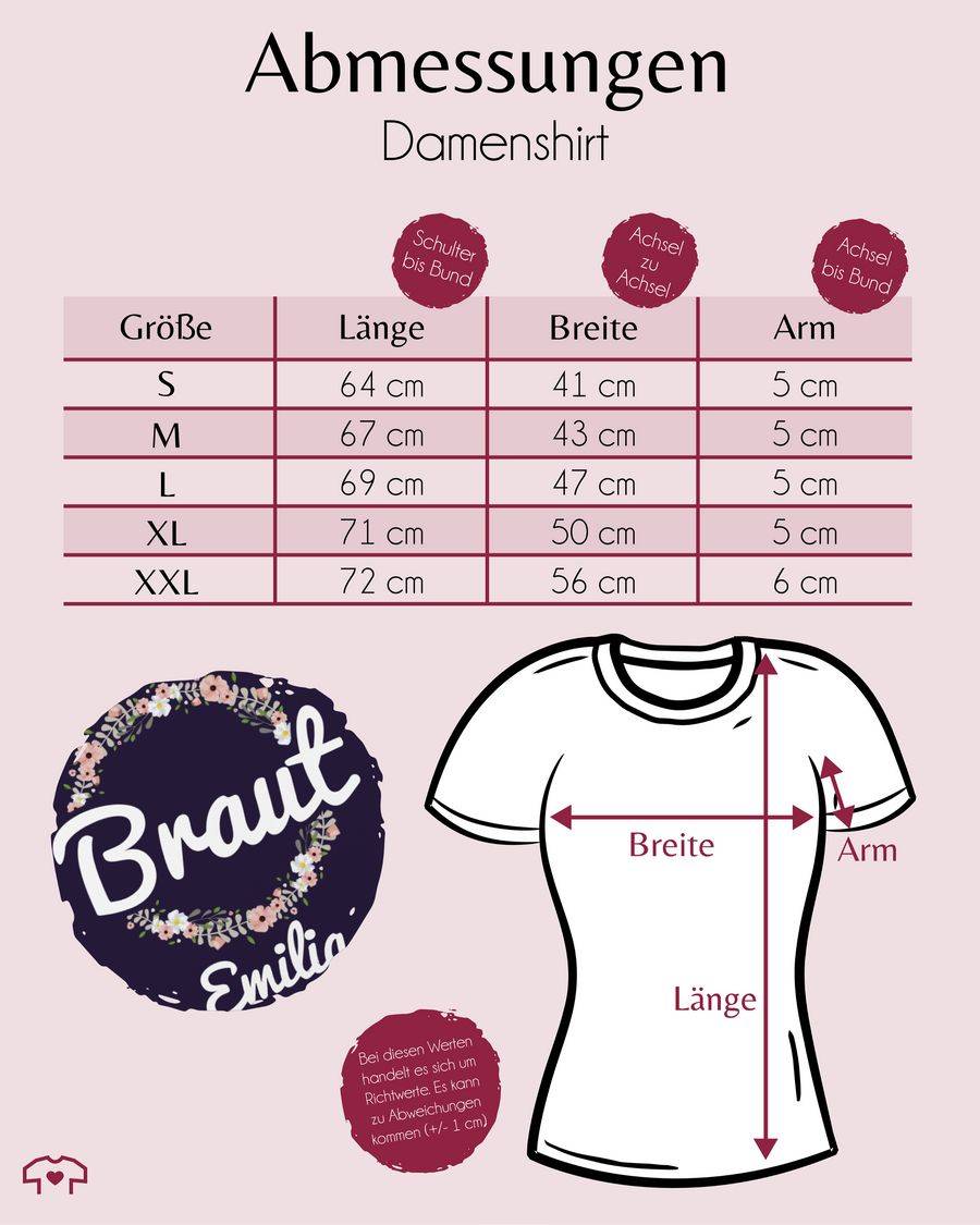 Shirtracer Braut Mit Blumenkranz Weiss Shirts & Mehr Shirtracer