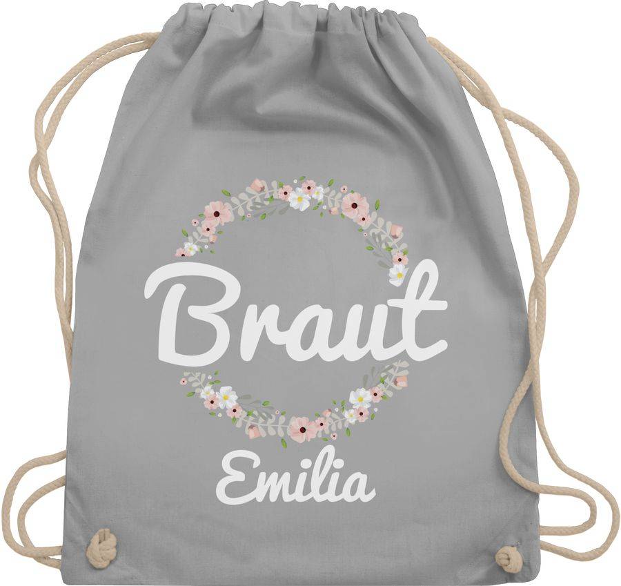 Shirtracer Braut mit Blumenkranz weiss Shirts & Mehr Shirtracer