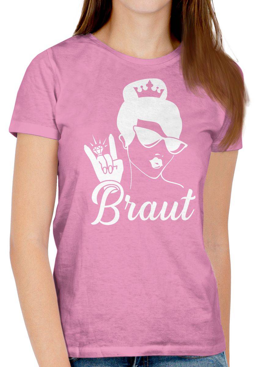 Shirtracer Braut Mit Ring Weiß Shirts & Mehr Shirtracer