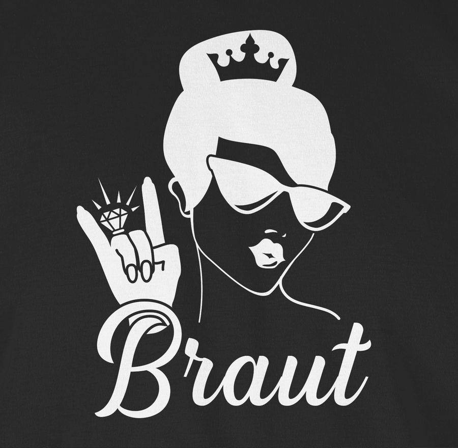 Shirtracer Braut Mit Ring Weiß Shirts & Mehr Shirtracer