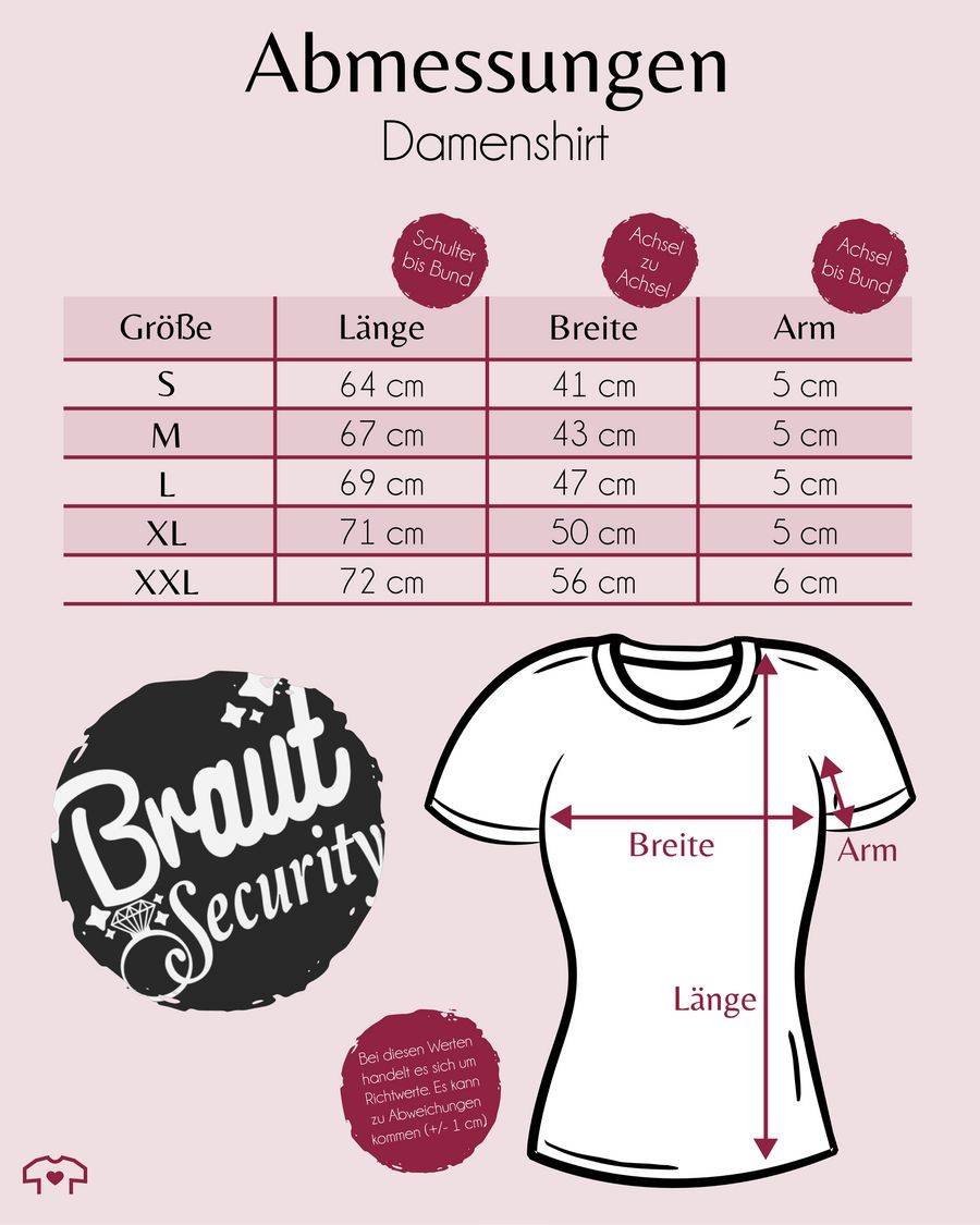 Shirtracer Braut Security Weiß Shirts & Mehr Shirtracer