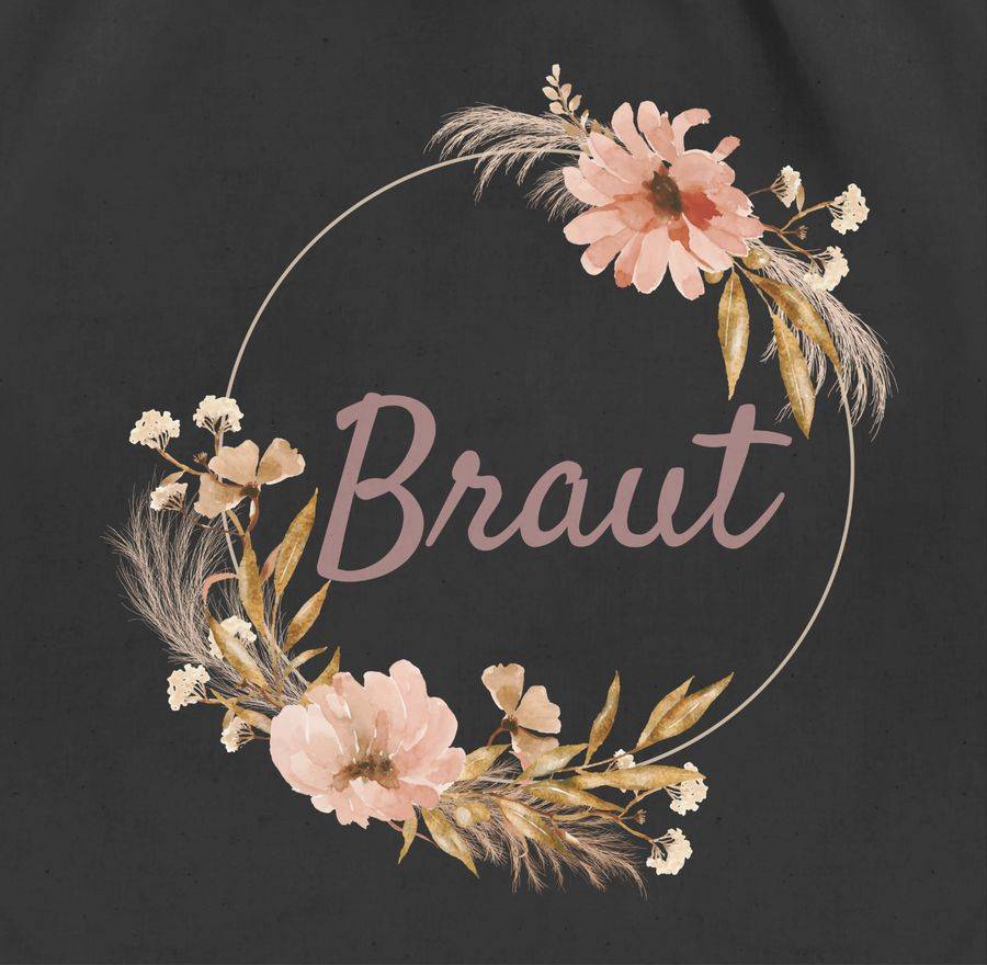 Shirtracer Braut Trockenblumenkranz Boho Aquarell Shirts & Mehr Shirtracer