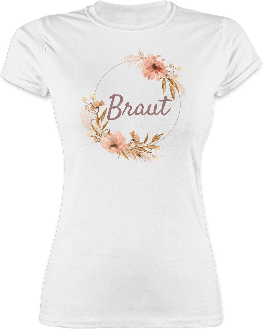 Shirtracer Braut Trockenblumenkranz Boho Aquarell Shirts & Mehr Shirtracer