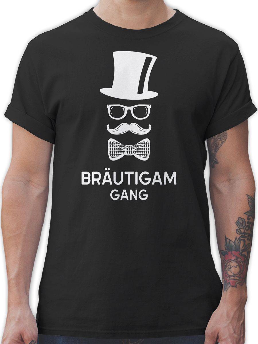 Shirtracer Bräutigam Gang Gentleman: T-Shirt Gym Bag Shirtracer
