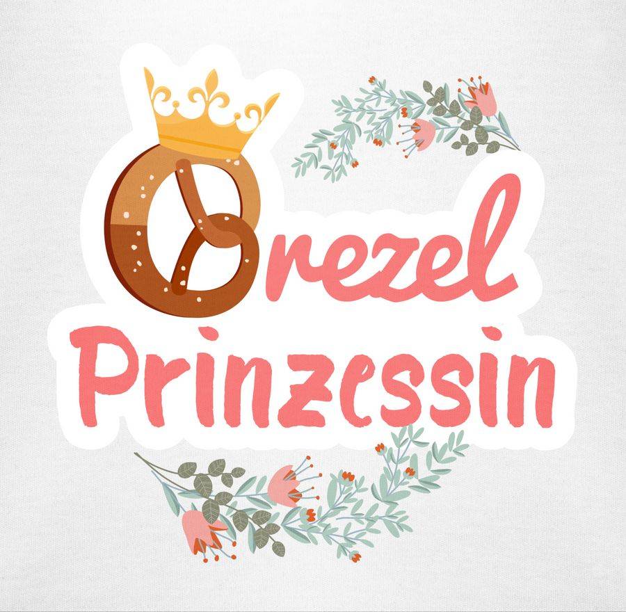 Shirtracer Brezel Prinzessin Mit Blumen Shirts & Mehr Shirtracer