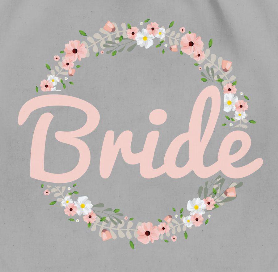 Shirtracer Bride Blumenkranz Rosé Shirts & Mehr Shirtracer