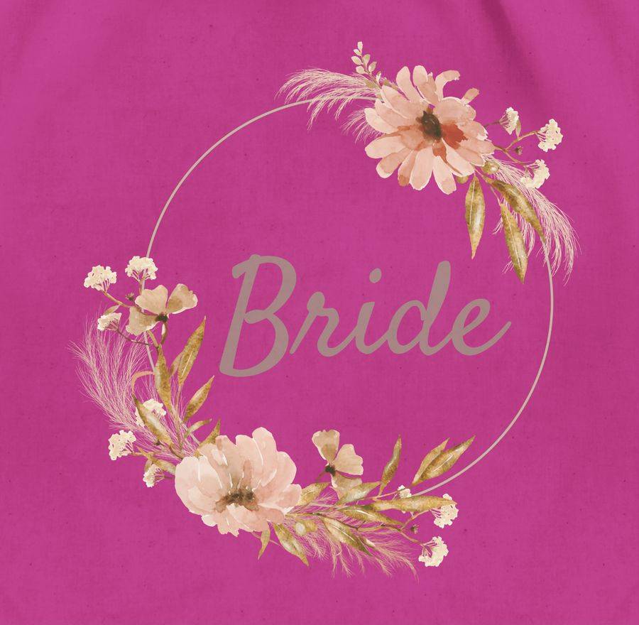 Shirtracer Bride Trockenblumenkranz Boho Aquarell Shirts & Mehr Shirtracer