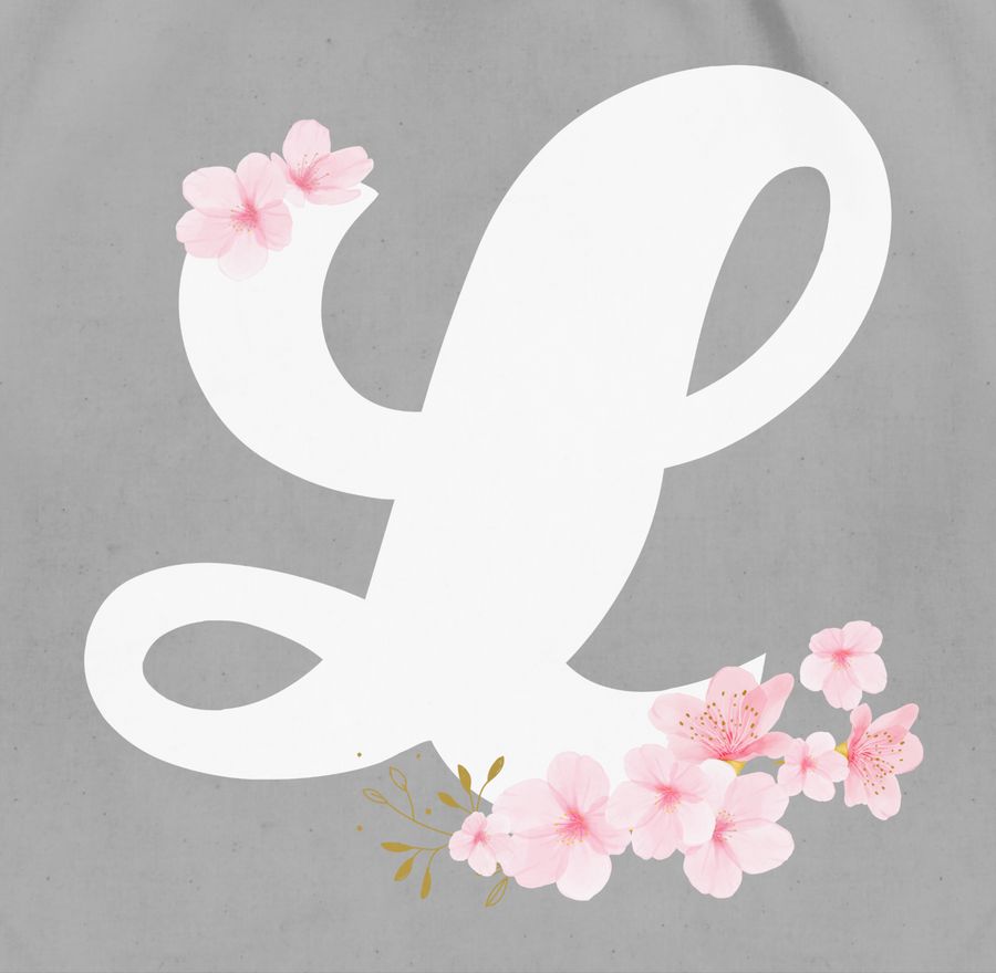 Shirtracer Buchstabe L Mit Kirschblüten Shirts & Mehr Shirtracer