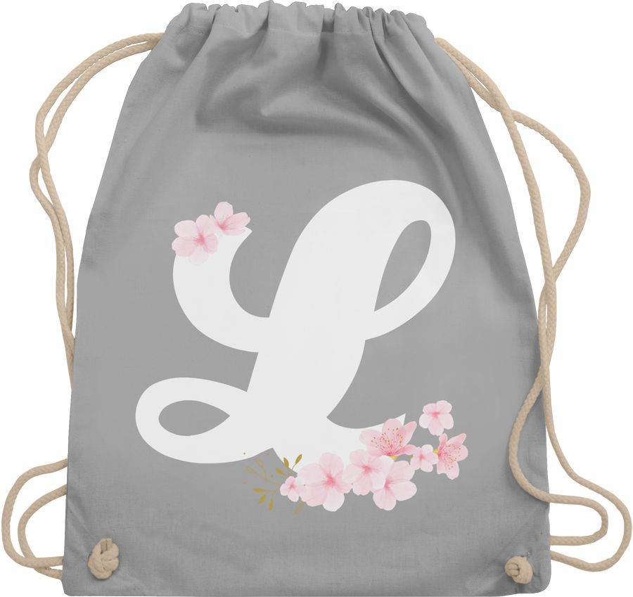 Shirtracer Buchstabe L mit Kirschblüten Shirts & Mehr Shirtracer