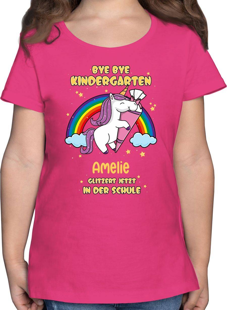 Shirtracer Bye Bye Kindergarten Abschluss Einhorn Shirts & Mehr Shirtracer