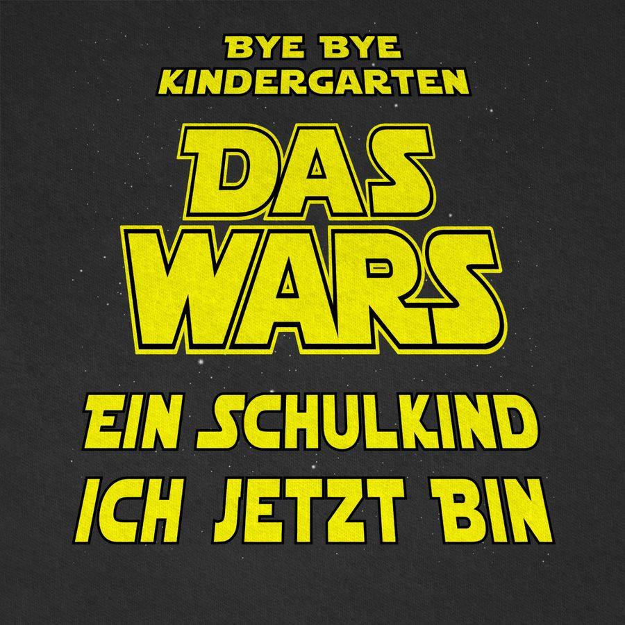 Shirtracer Bye Bye Kindergarten - Das Wars - Ein Schulkind Ich Jetzt Bin: T-Shirt Rucksack Shirtracer
