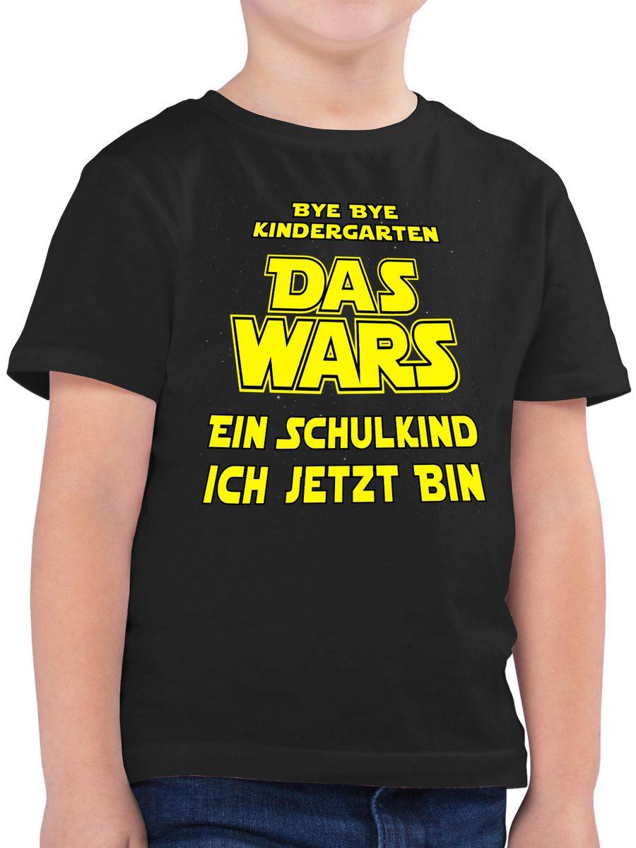 Shirtracer Bye bye Kindergarten - Das Wars - Ein Schulkind ich jetzt bin: T-Shirt Rucksack Shirtracer