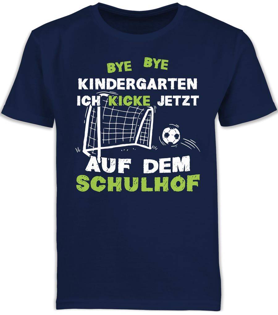 Shirtracer Bye Bye Kindergarten Einschulung Fußball Shirts & Mehr Shirtracer