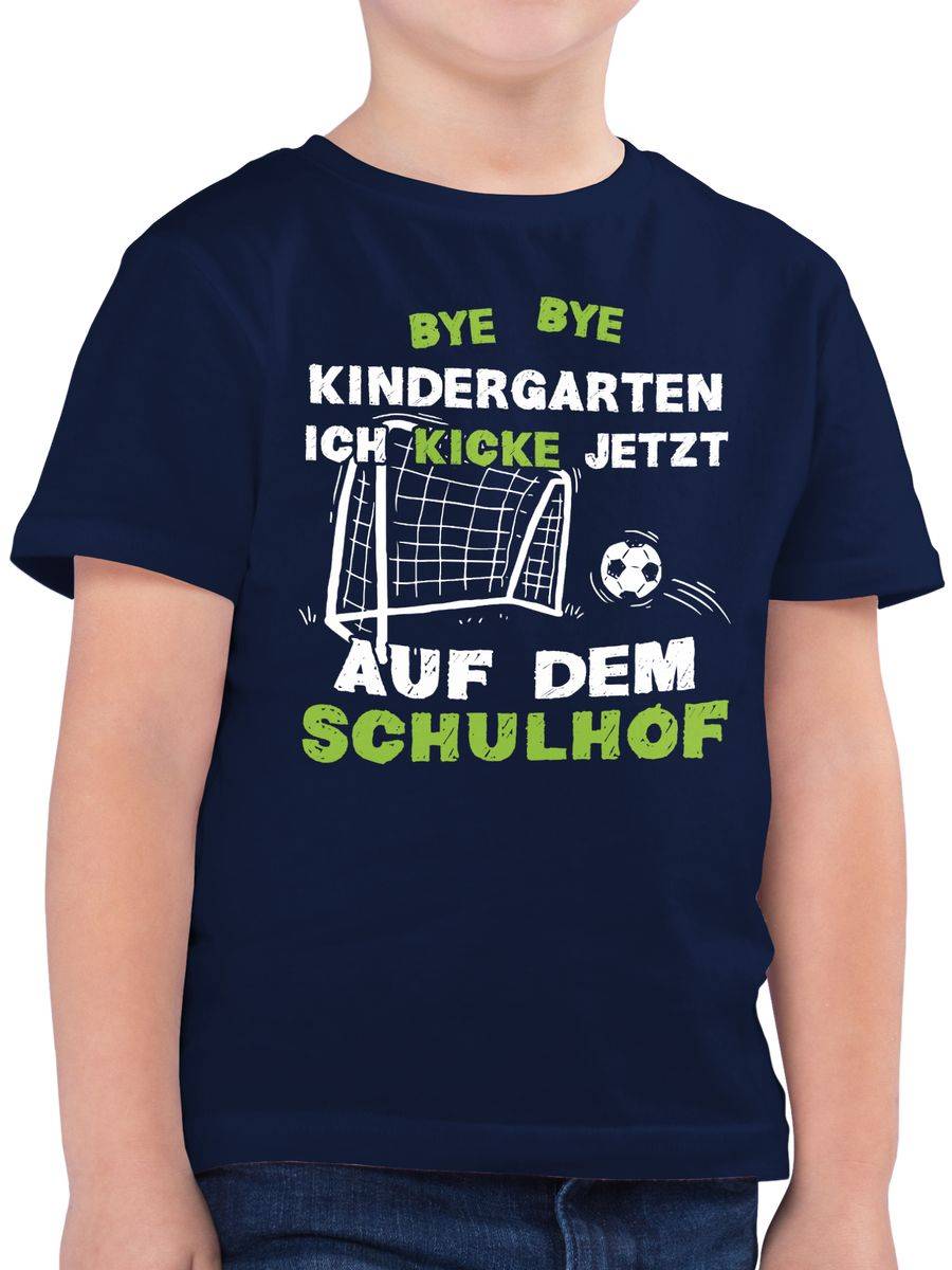 Shirtracer Bye Bye Kindergarten Einschulung Fußball Shirts & Mehr Shirtracer