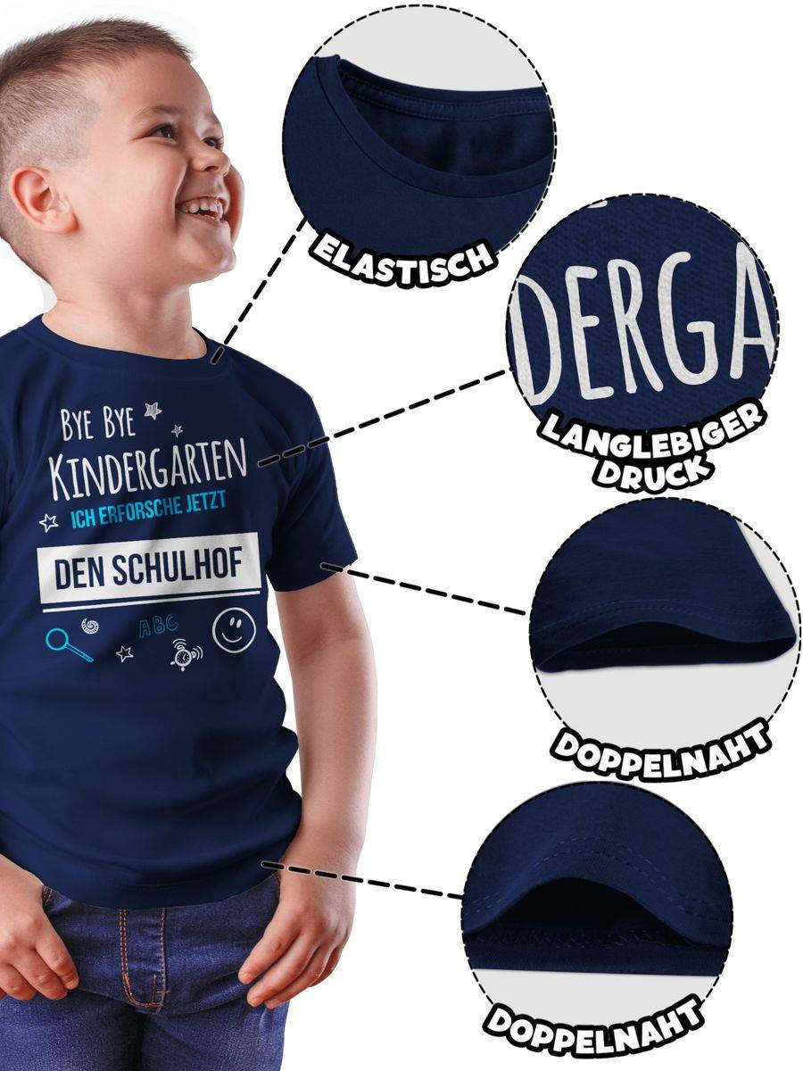 Shirtracer Bye Bye Kindergarten Einschulung Schulhof Shirts & Mehr Shirtracer