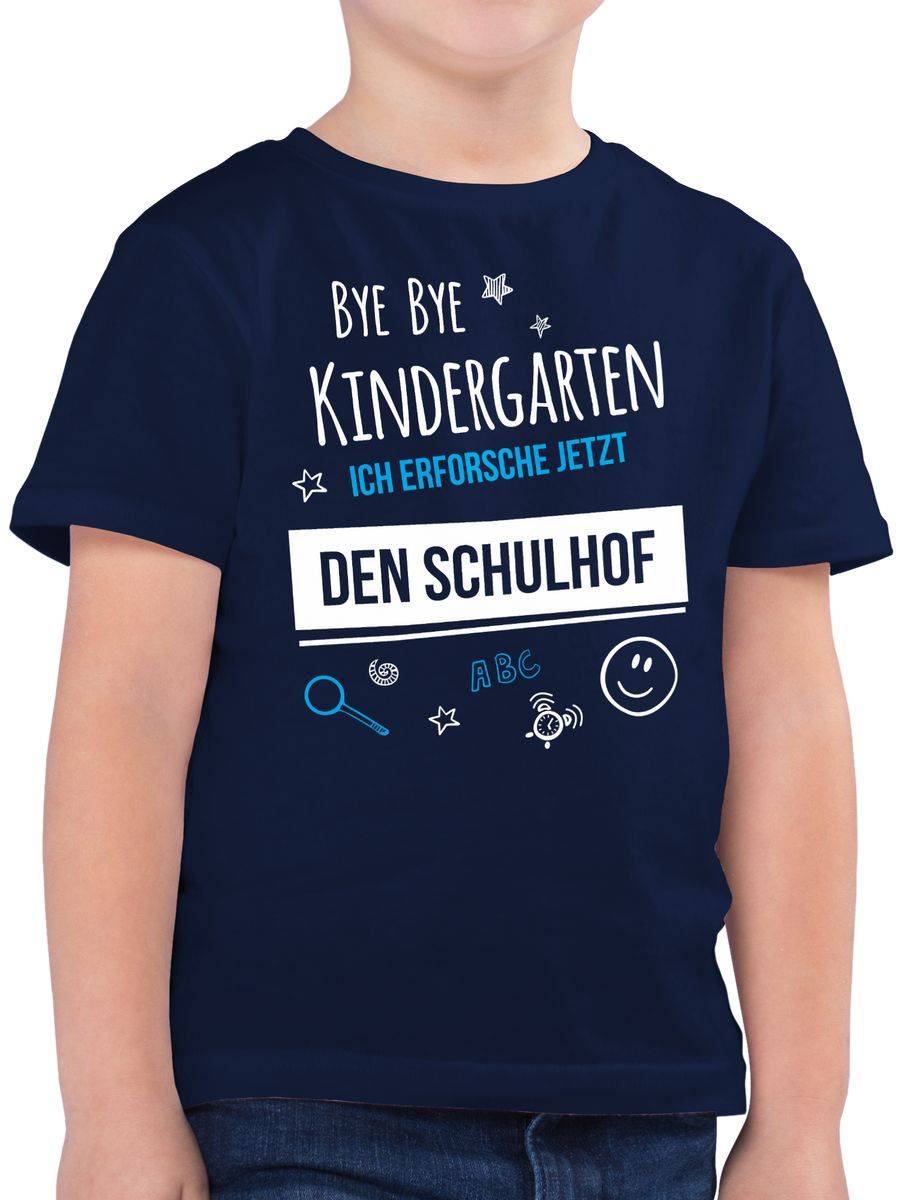 Shirtracer Bye Bye Kindergarten Einschulung Schulhof Shirts & Mehr Shirtracer