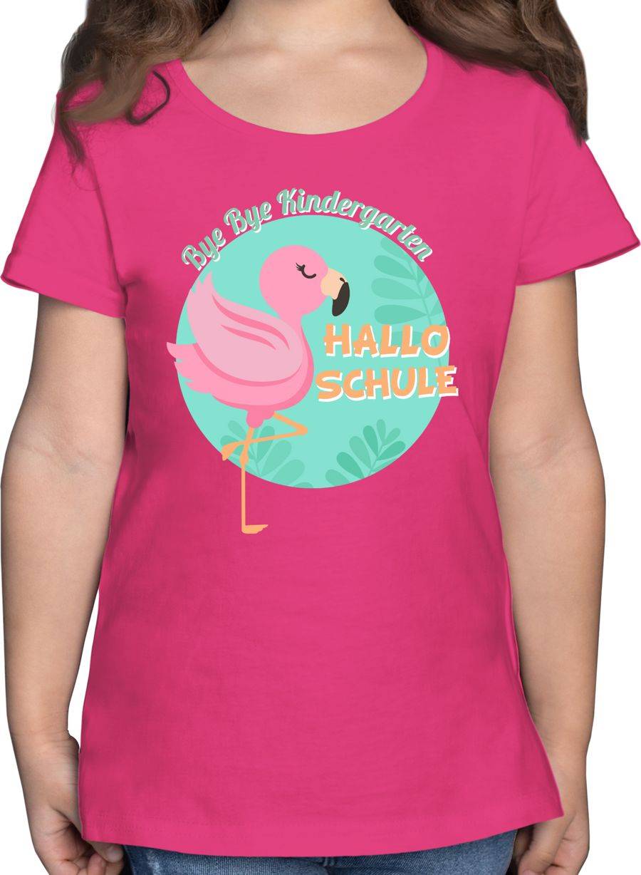Shirtracer Bye Bye Kindergarten Hallo Schule Flamingo Shirts & Mehr Shirtracer