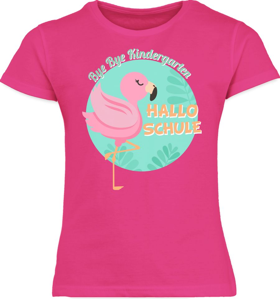Shirtracer Bye Bye Kindergarten Hallo Schule Flamingo Shirts & Mehr Shirtracer