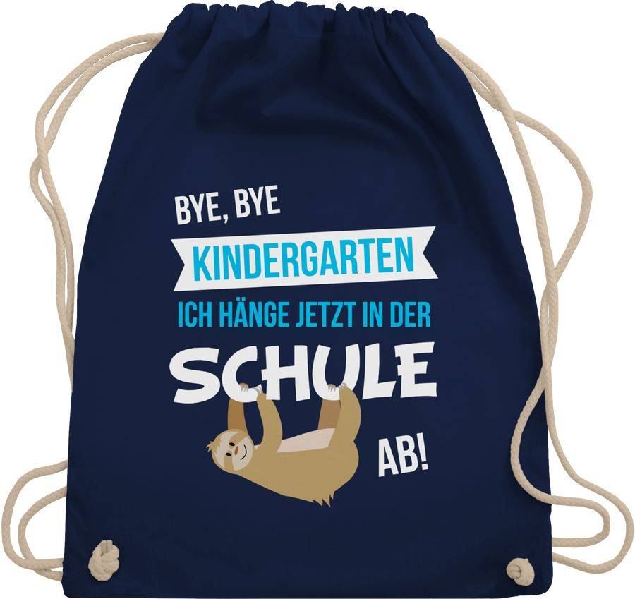 Shirtracer Bye, Bye Kindergarten ich hänge jetzt in der Schule ab!: T-Shirt Turnbeutel Shirtracer
