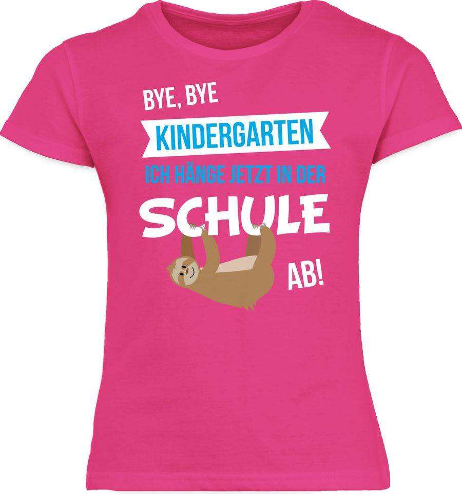 Shirtracer Bye, Bye Kindergarten ich hänge jetzt in der Schule ab!: T-Shirt Turnbeutel Shirtracer