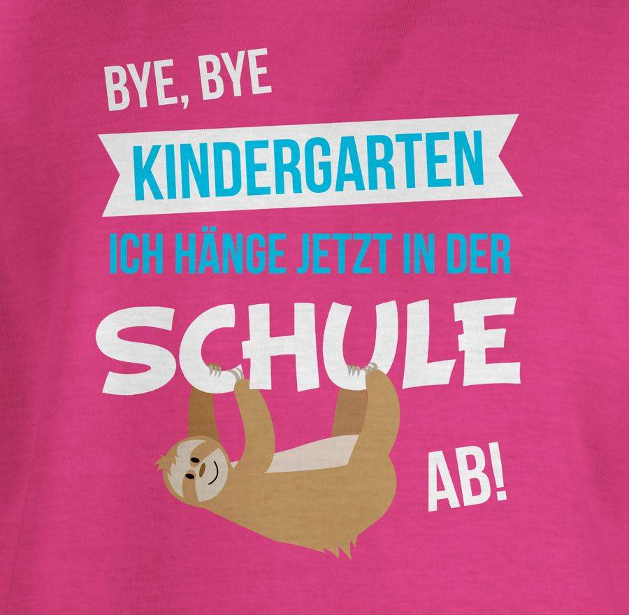 Shirtracer Bye, Bye Kindergarten Ich Hänge Jetzt In Der Schule Ab!: T-Shirt Turnbeutel Shirtracer