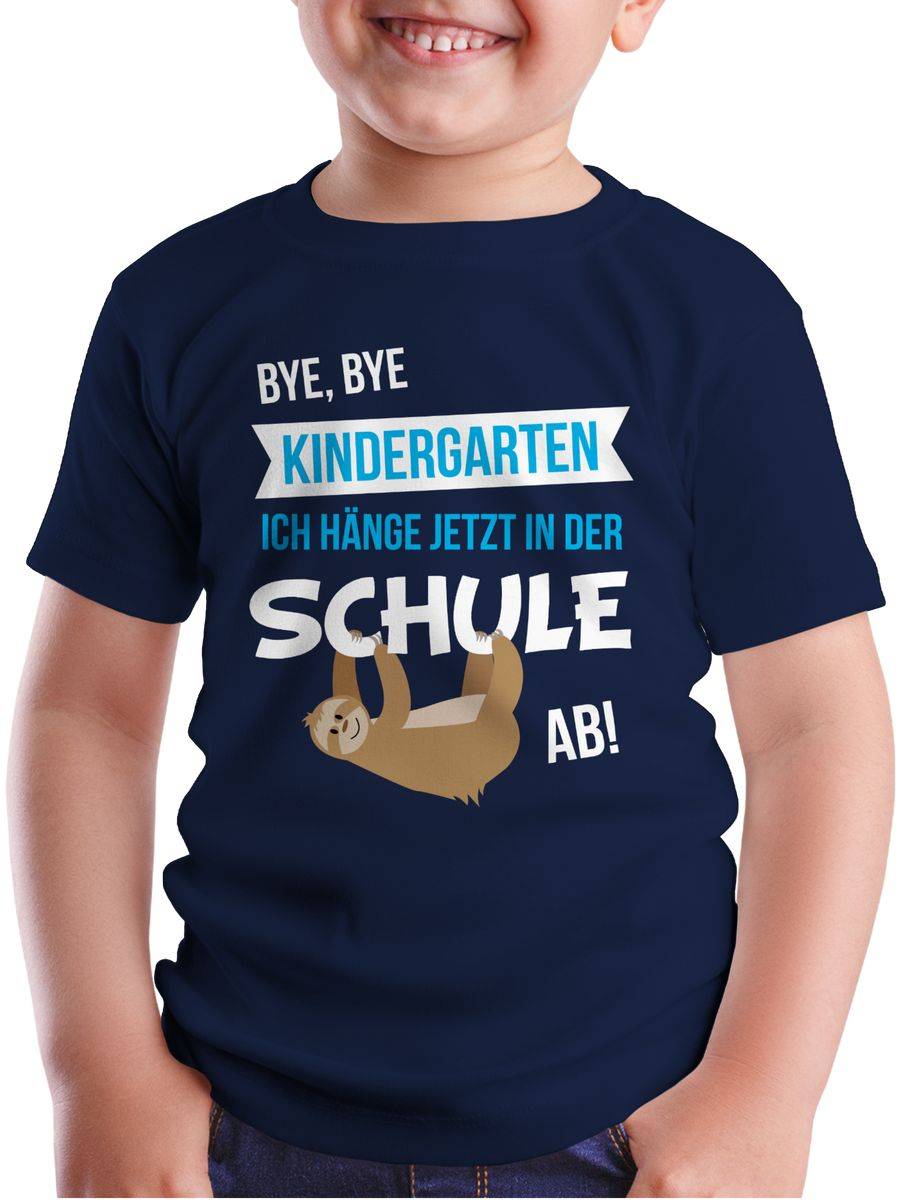 Shirtracer Bye, Bye Kindergarten Ich Hänge Jetzt In Der Schule Ab!: T-Shirt Turnbeutel Shirtracer