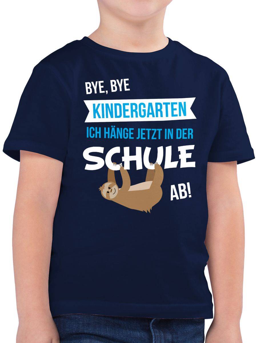 Shirtracer Bye, Bye Kindergarten ich hänge jetzt in der Schule ab!: T-Shirt Turnbeutel Shirtracer