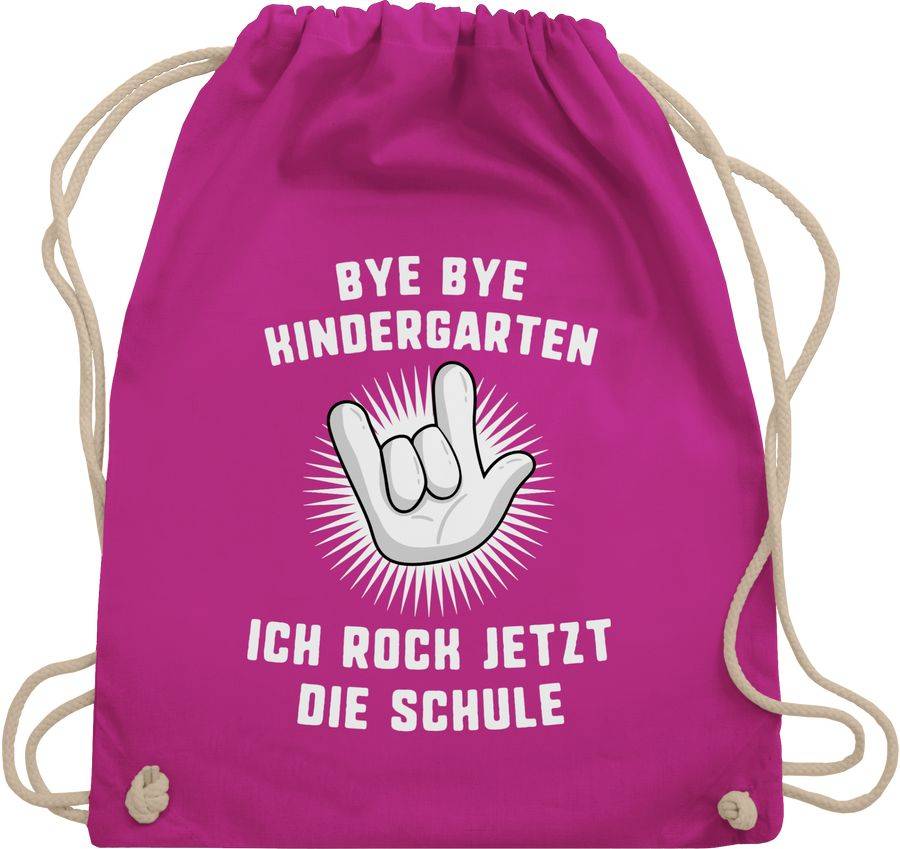 Shirtracer Bye Bye Kindergarten Ich rock jetzt die Schule Hand: T-Shirt Rucksack Shirtracer