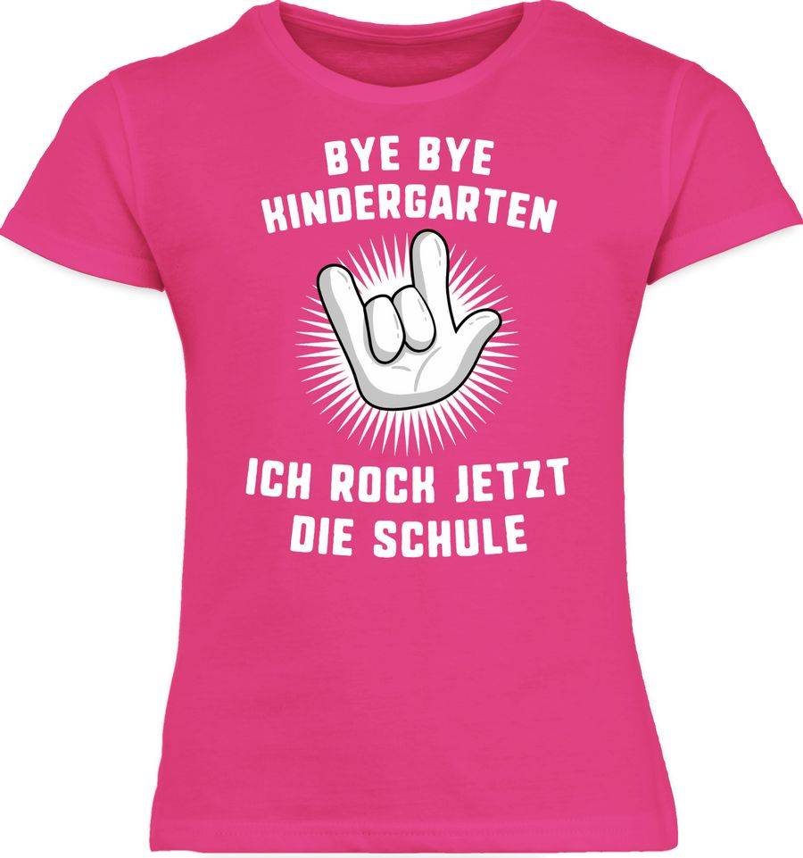 Shirtracer Bye Bye Kindergarten Ich rock jetzt die Schule Hand: T-Shirt Rucksack Shirtracer
