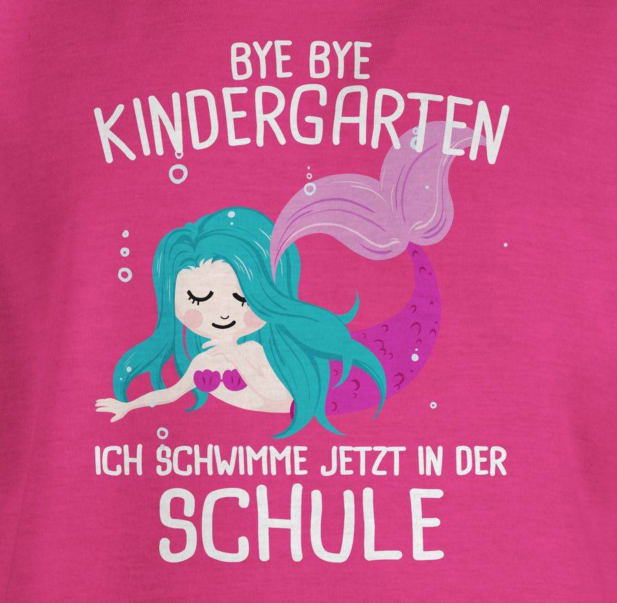 Shirtracer Bye Bye Kindergarten Ich Schwimme Jetzt In Der Schule: Tshirt Rucksack Shirtracer