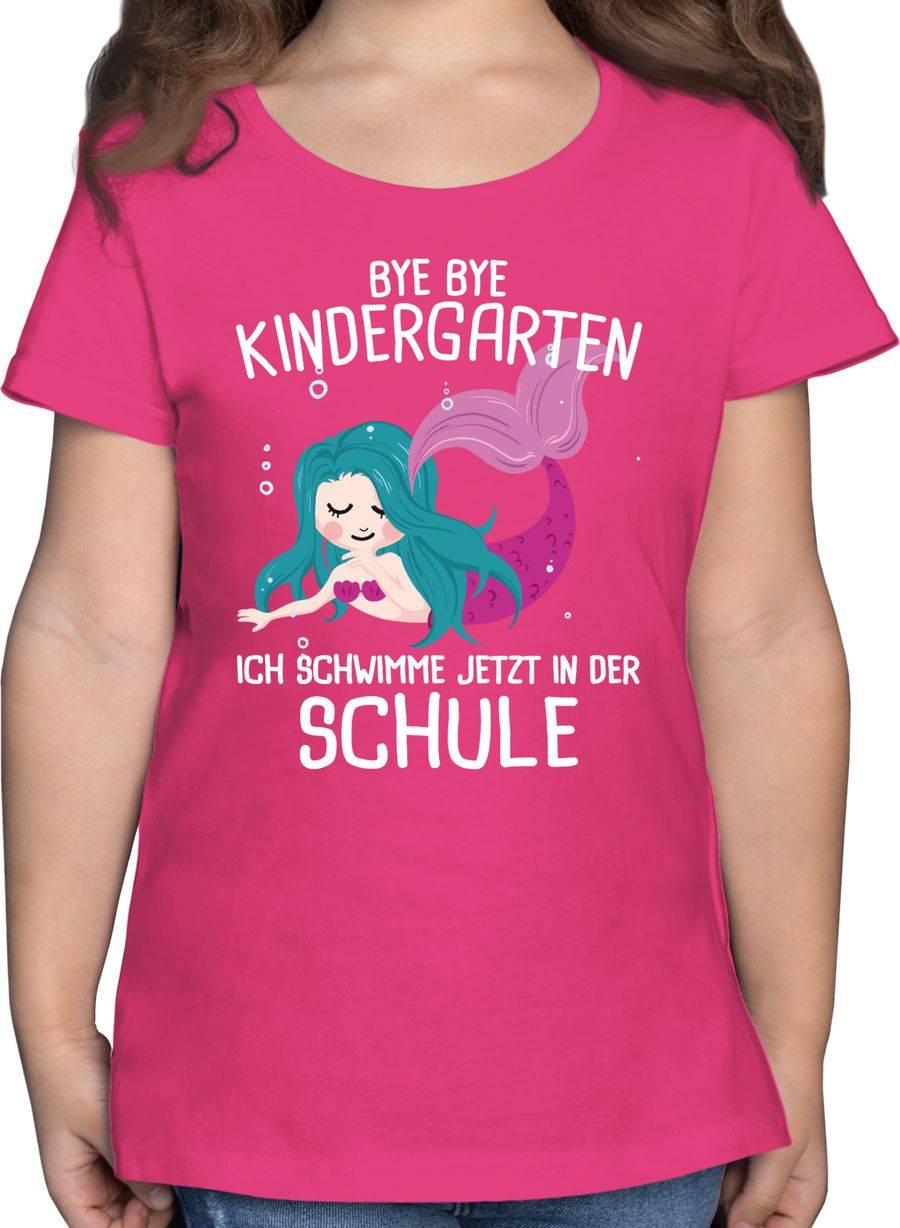 Shirtracer Bye Bye Kindergarten Ich Schwimme Jetzt In Der Schule: Tshirt Rucksack Shirtracer