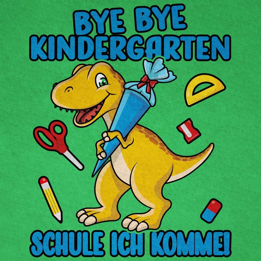 Shirtracer Bye Bye Kindergarten - Schule Ich Komme! Mit Dino Und Schultüte Shirts & Mehr Shirtracer