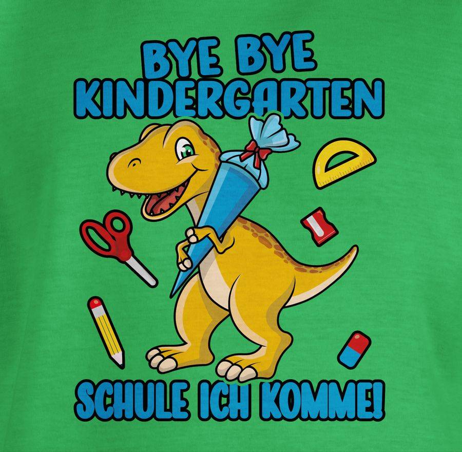Shirtracer Bye Bye Kindergarten - Schule Ich Komme! Mit Dino Und Schultüte Shirts & Mehr Shirtracer