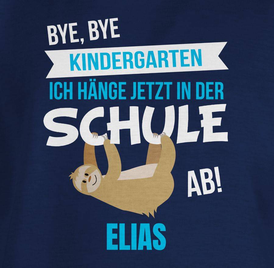 Shirtracer Bye Bye Kindergarten: T-Shirt Turnbeutel Shirtracer