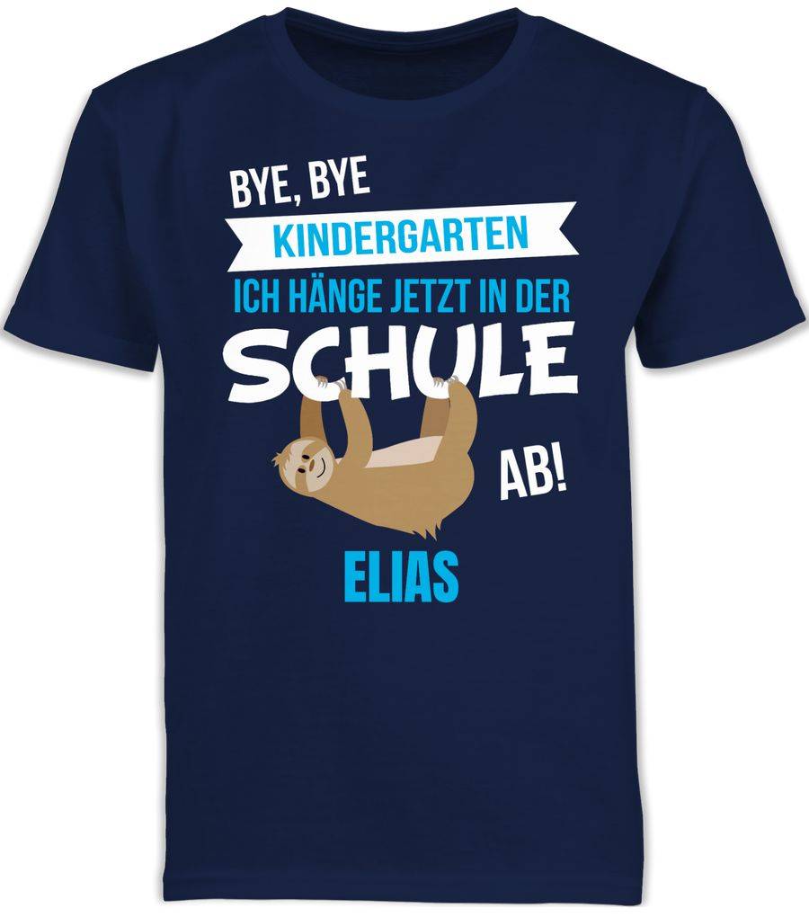 Shirtracer Bye Bye Kindergarten: T-Shirt Turnbeutel Shirtracer