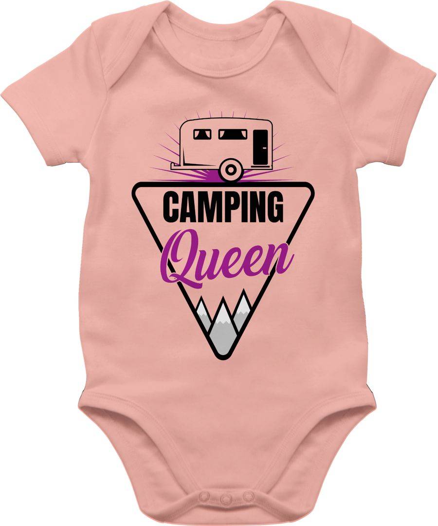 Shirtracer Camping Queen - schwarz/lila: T-Shirt Gym Bag Shirtracer