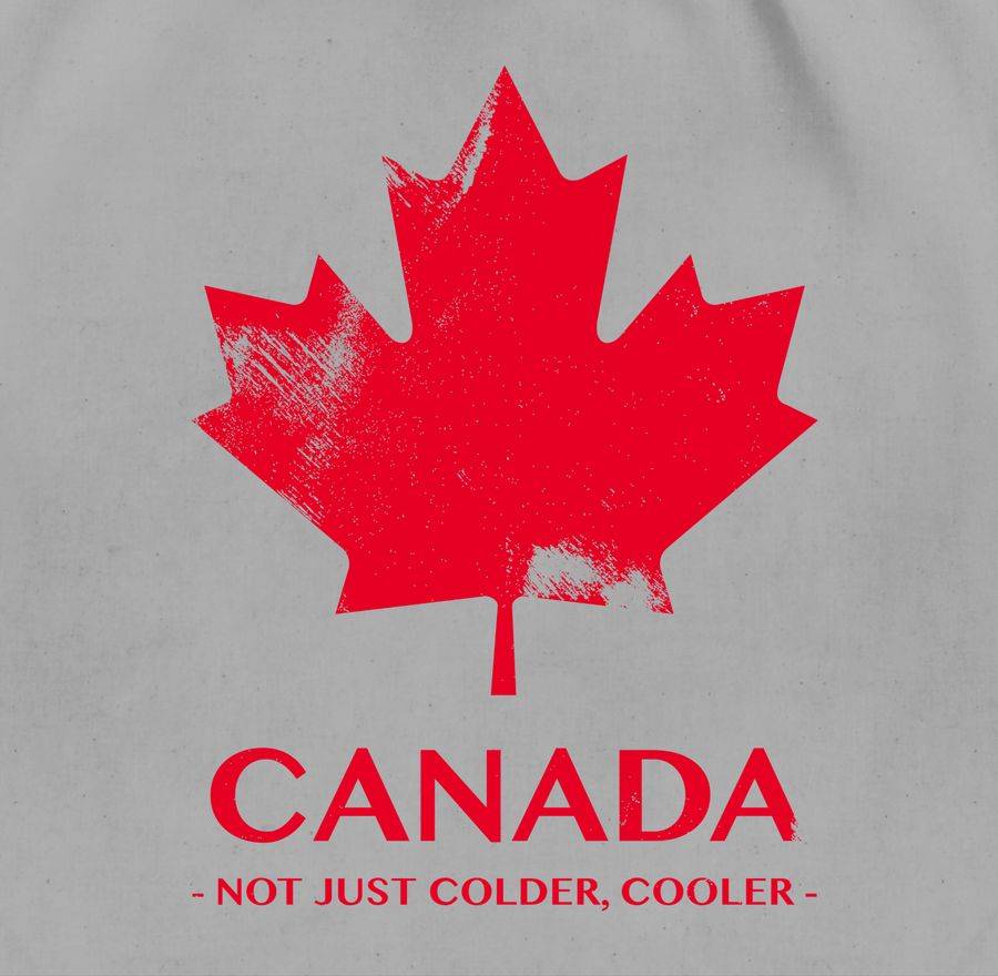 Shirtracer Canada Vintage Not Just Colder Cooler: T-Shirt Rucksack Shirtracer