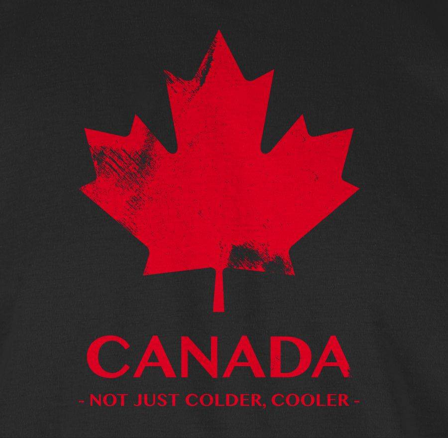 Shirtracer Canada Vintage Not Just Colder Cooler: T-Shirt Rucksack Shirtracer