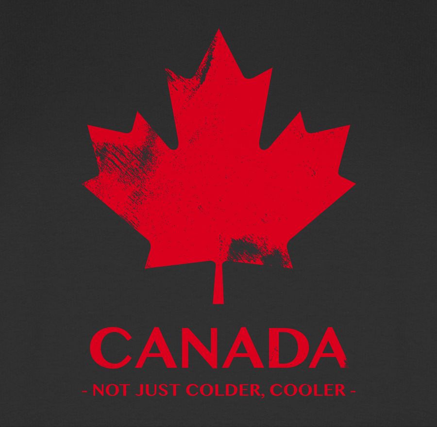 Shirtracer Canada Vintage Not Just Colder Cooler: T-Shirt Rucksack Shirtracer