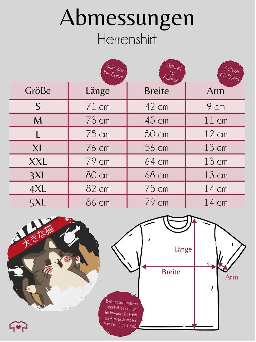 Shirtracer Catzilla - Big Cat- Weiß/rot Shirts & Mehr Shirtracer