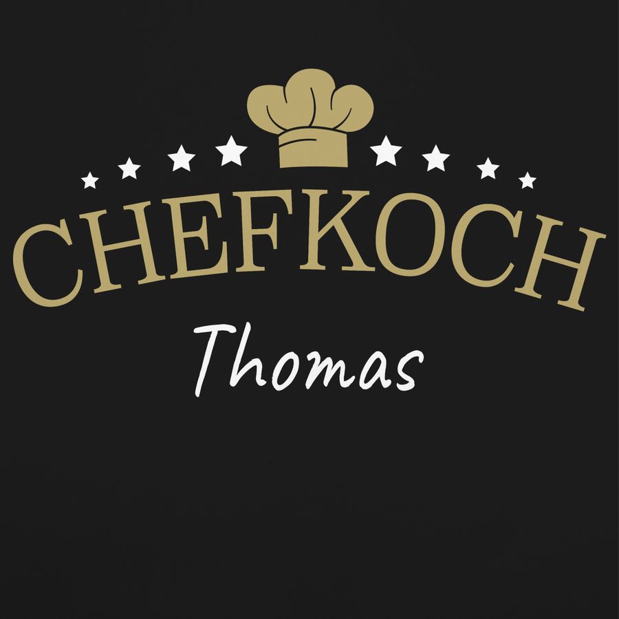Shirtracer Chefkoch Mit Name Geschenk Für Koch: T-Shirt Gym Bag Shirtracer
