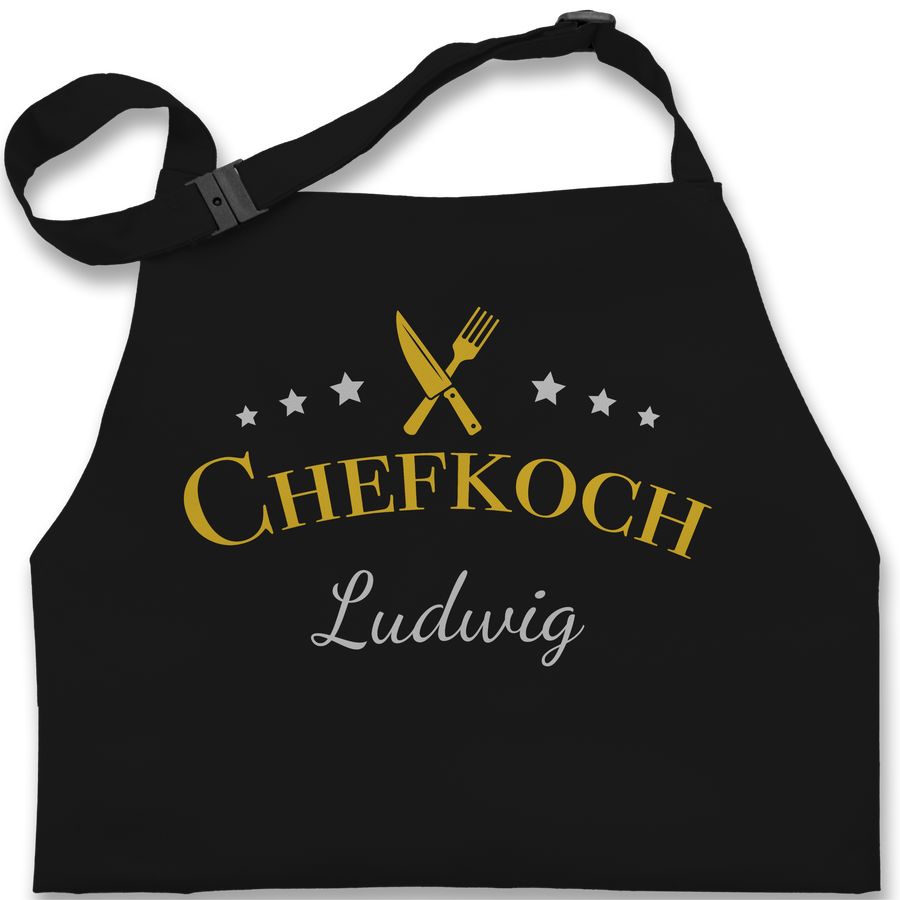 Shirtracer Chefkoch mit Name: Tshirt Turnbeutel Shirtracer