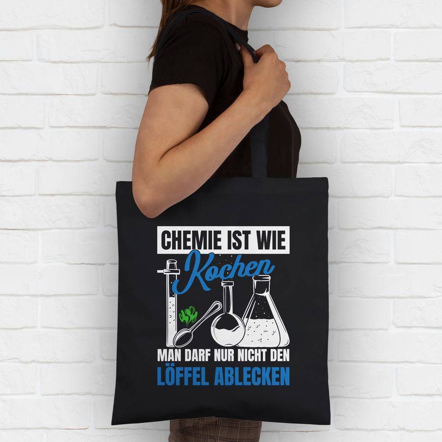 Shirtracer Chemie Ist Wie Kochen Man Darf Nur Nicht Den Löffel Ablecken: Tshirt Rucksack Shirtracer