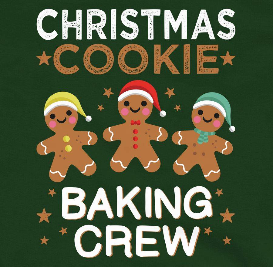 Shirtracer Christmas Cookie Baking Crew Lebkuchenmännchen: Tshirt Gym Bag Shirtracer