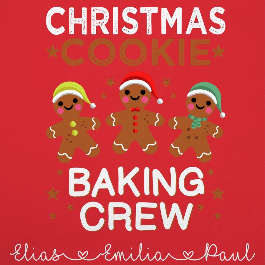 Shirtracer Christmas Cookie Baking Crew: Tshirt Turnbeutel Shirtracer