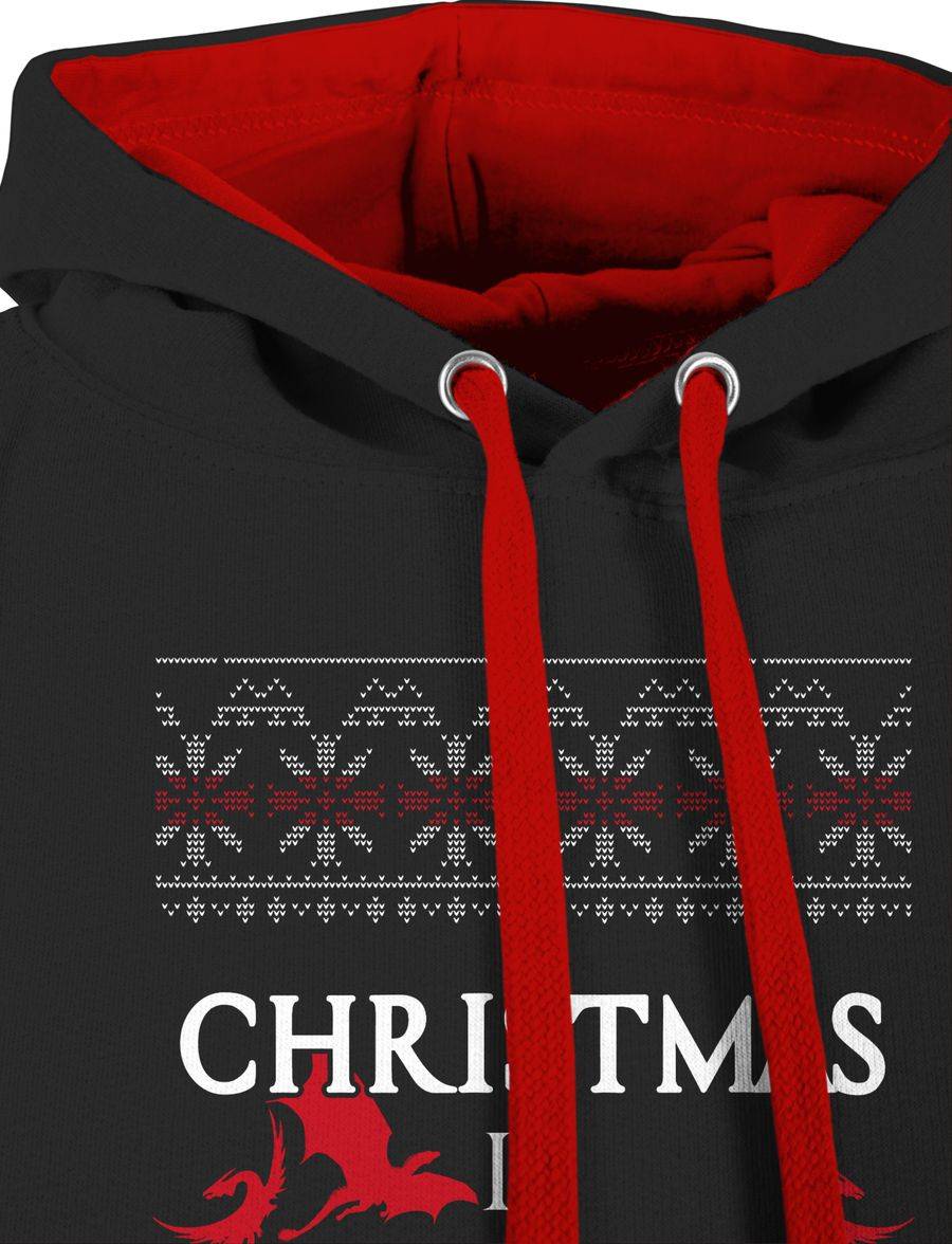 Shirtracer Christmas Is Coming - Weiß/rot: T-Shirt Rucksack Shirtracer